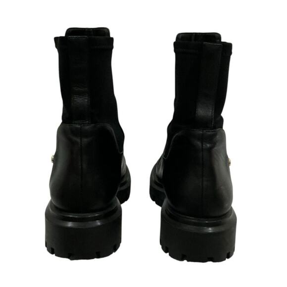 Stuart Weitzman Ultra Lug City Leather Bootie Black Size 8 Excellent Condition - Picture 9 of 12